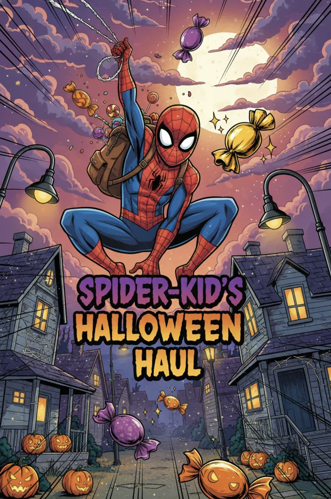 Spider-Kid's Halloween Haul